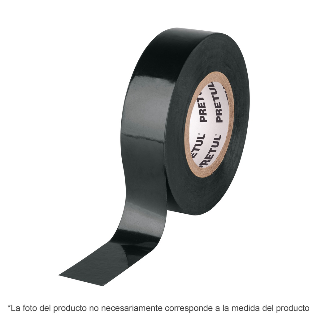 [T20522] Cinta de aislar de 18 m x 19 mm, negra, Pretul
