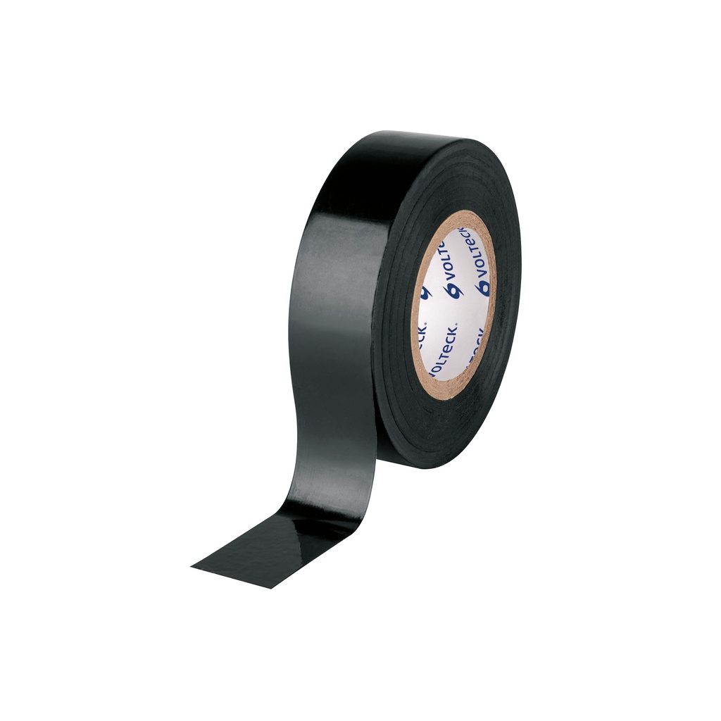 Cinta de aislar de 18 m x 19 mm, negra, Volteck - Pag 416