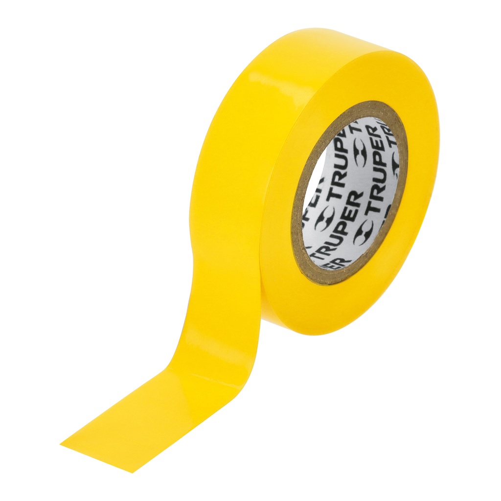 [T13512] Cinta de aislar de 9 m x 19 mm, amarilla, Truper