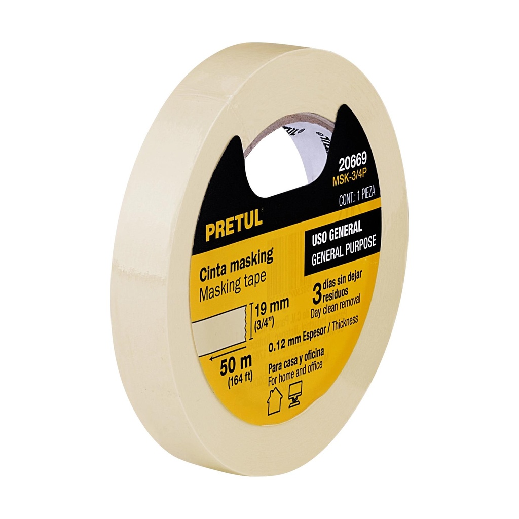 Cinta masking tape de 3/4' x 50 m, Pretul - Pag 108, 395