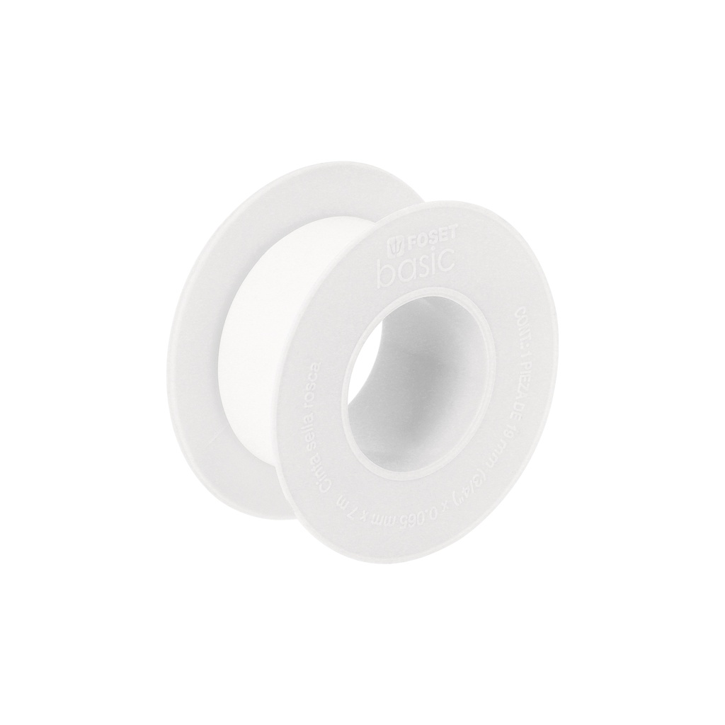 Cinta sella roscas 3/4' x 7 m, uso general, Foset Basic - Pag 535