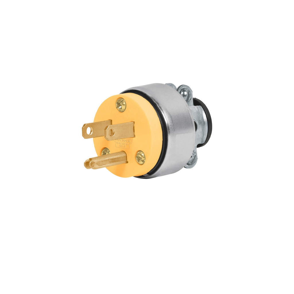 [T46202] Clavija industrial blindada aterrizada, 2 polos+tierra