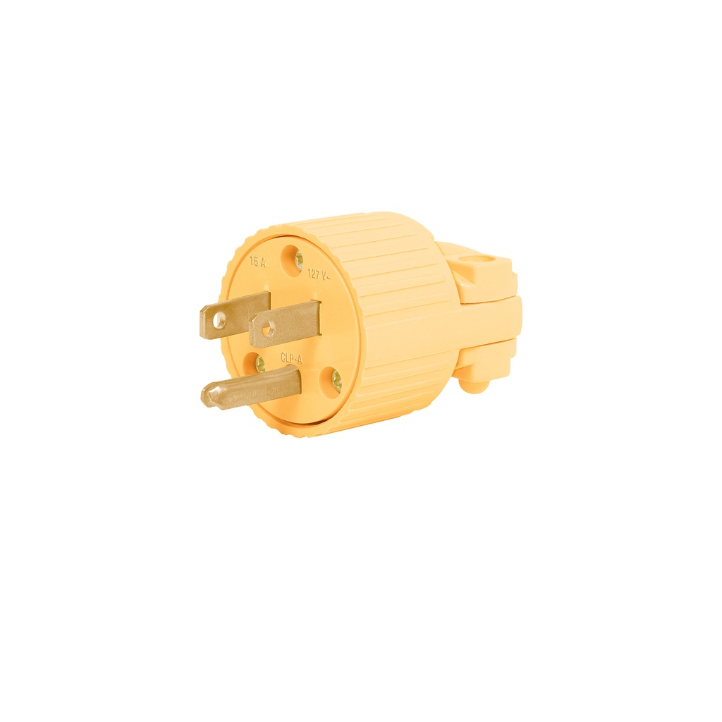 [T46205] Clavija industrial plástica aterrizada, 2 polos+tierra