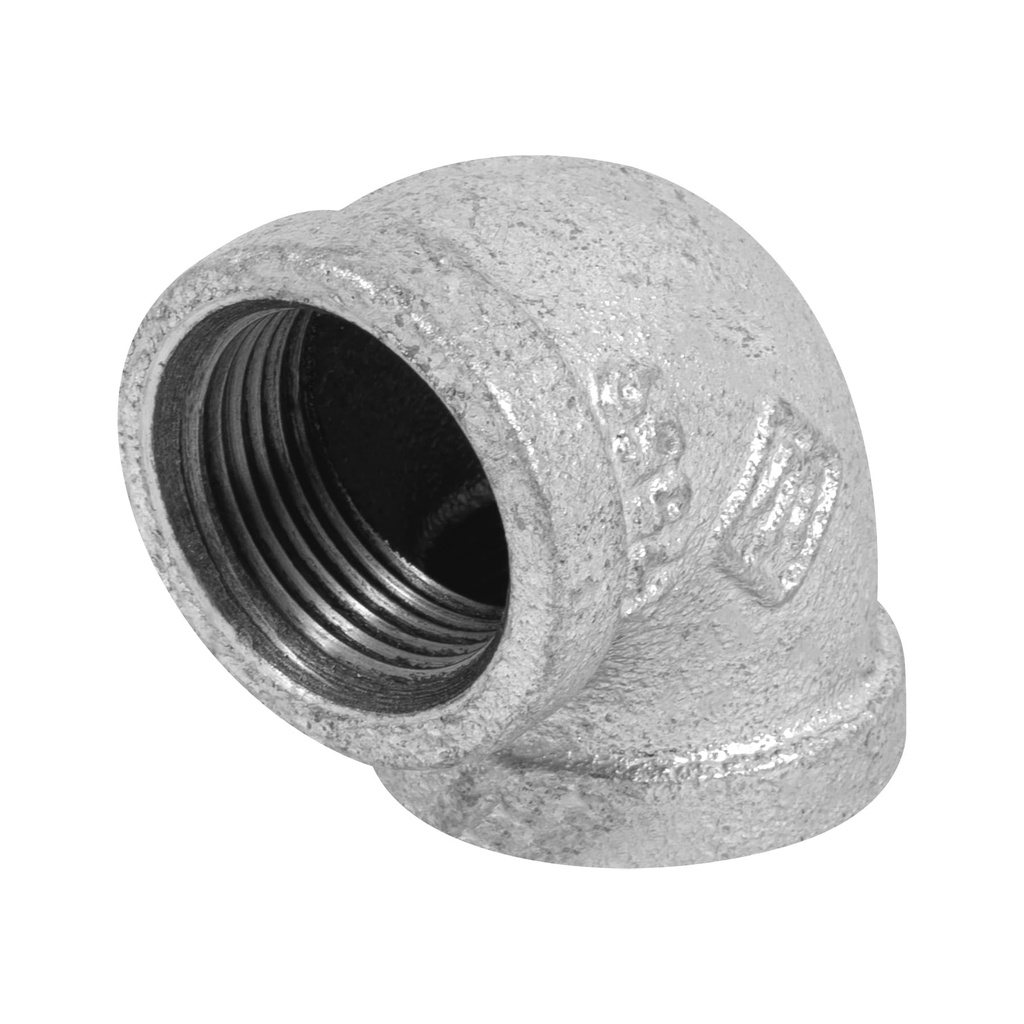 [T47559] Codo 90° acero galvanizado de 1', Foset
