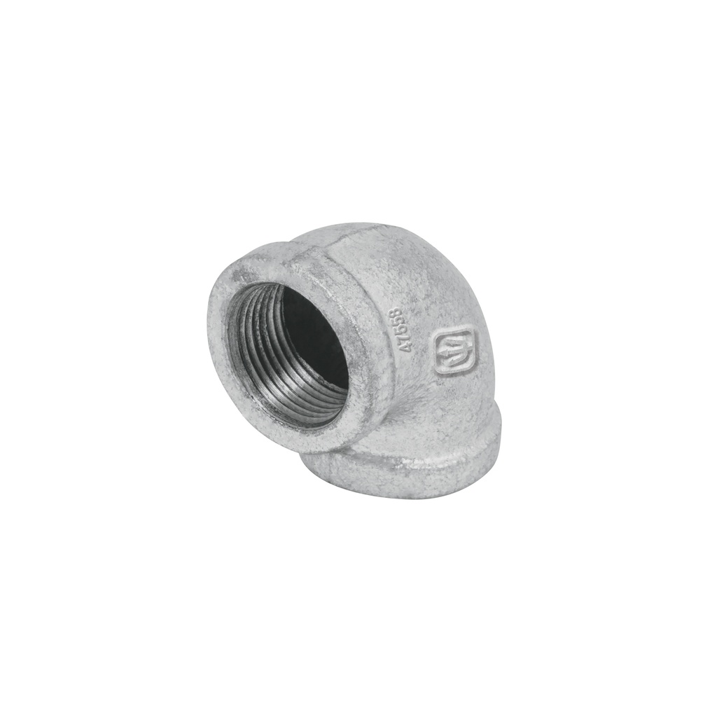 Codo 90° acero galvanizado de 3/4', Foset - Pag 534