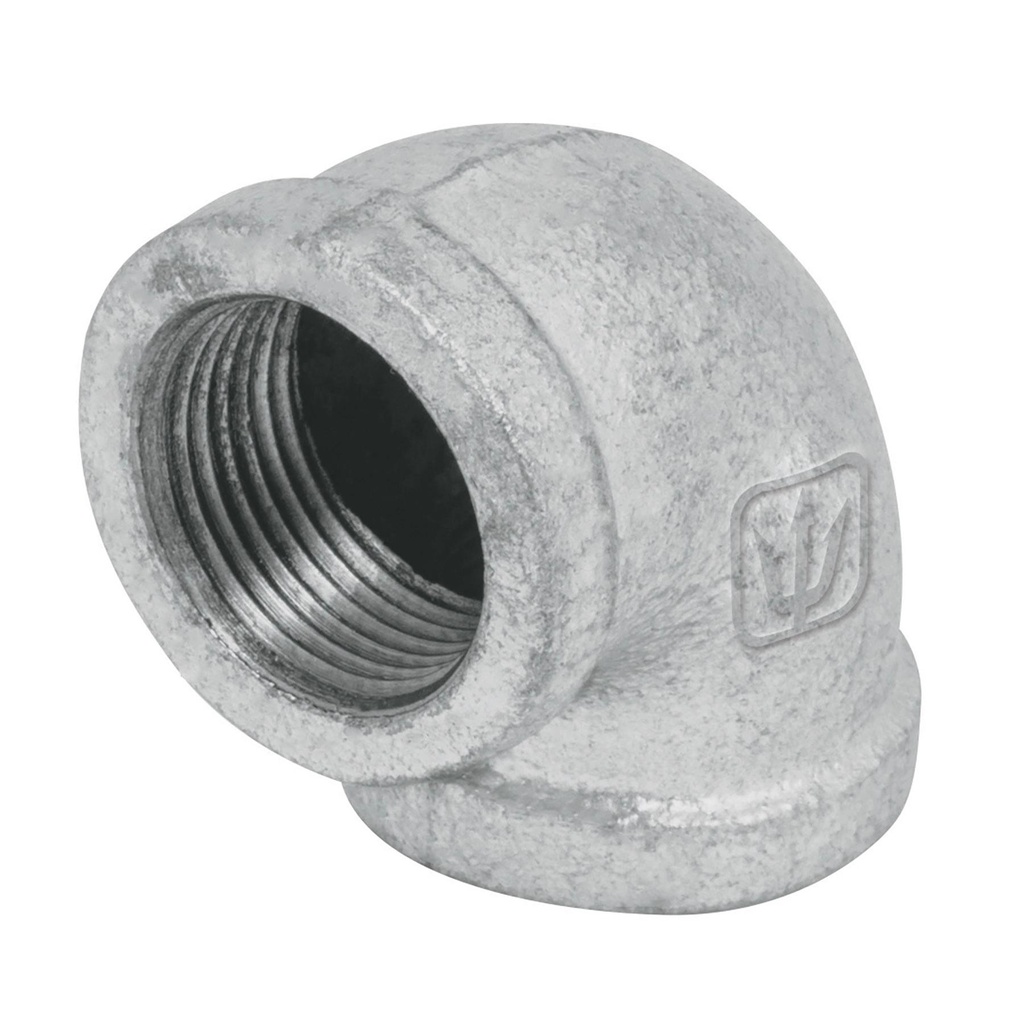 Codo 90° acero galvanizado de 3/4', Foset - Pag 708