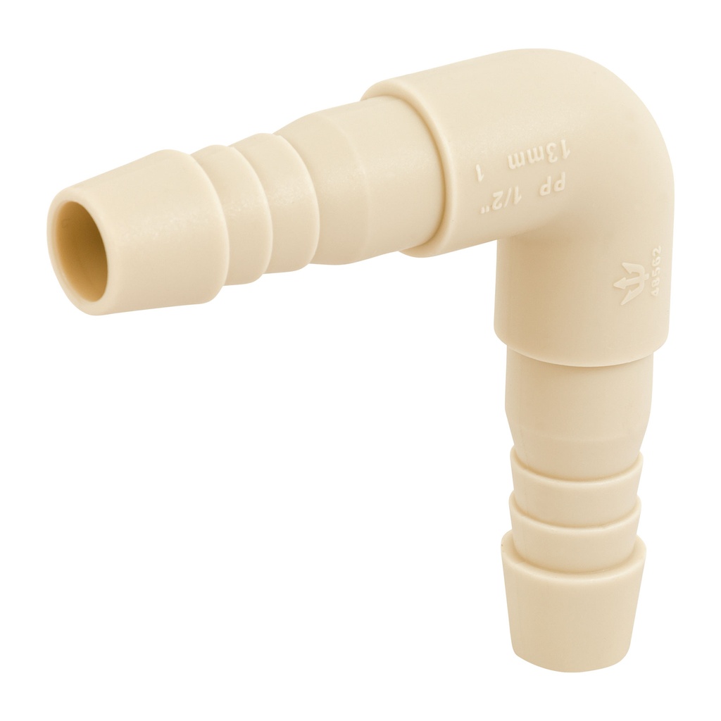 [T48562] Codo 90° inserción de 1/2' de polipropileno, Foset