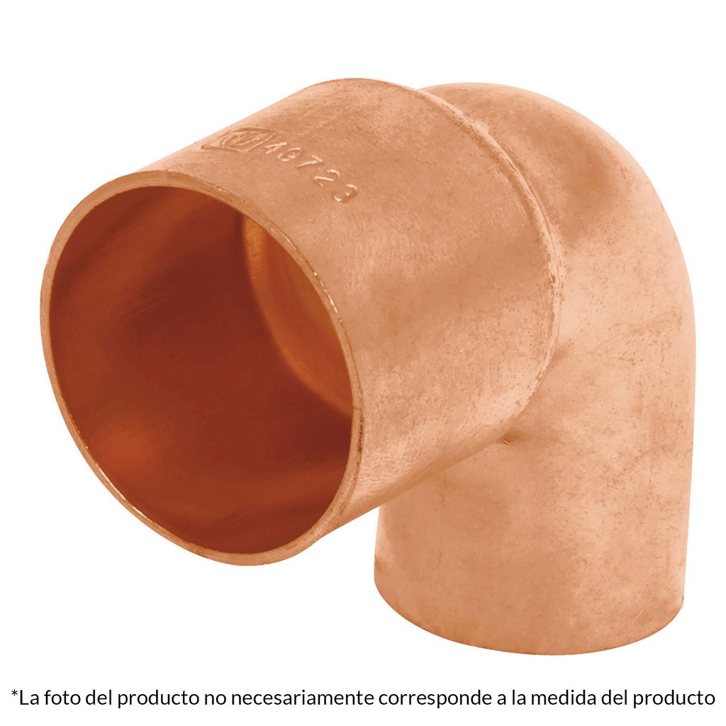 Codo 90° reducción de cobre de 1' x 1/2', Foset - Pag 711