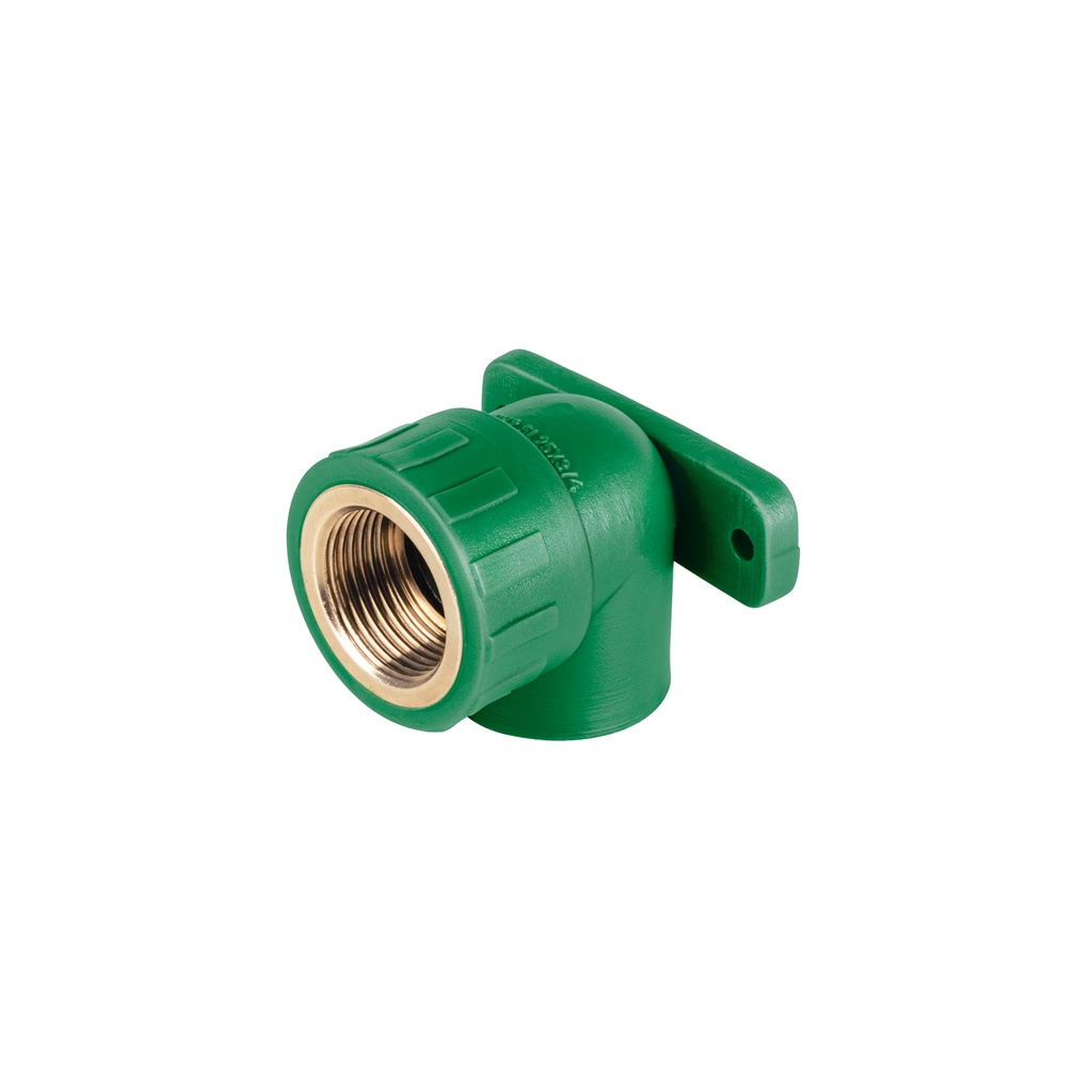 Codo oreja 90° PPR, 3/4', hembra con inserto metálico, Foset
