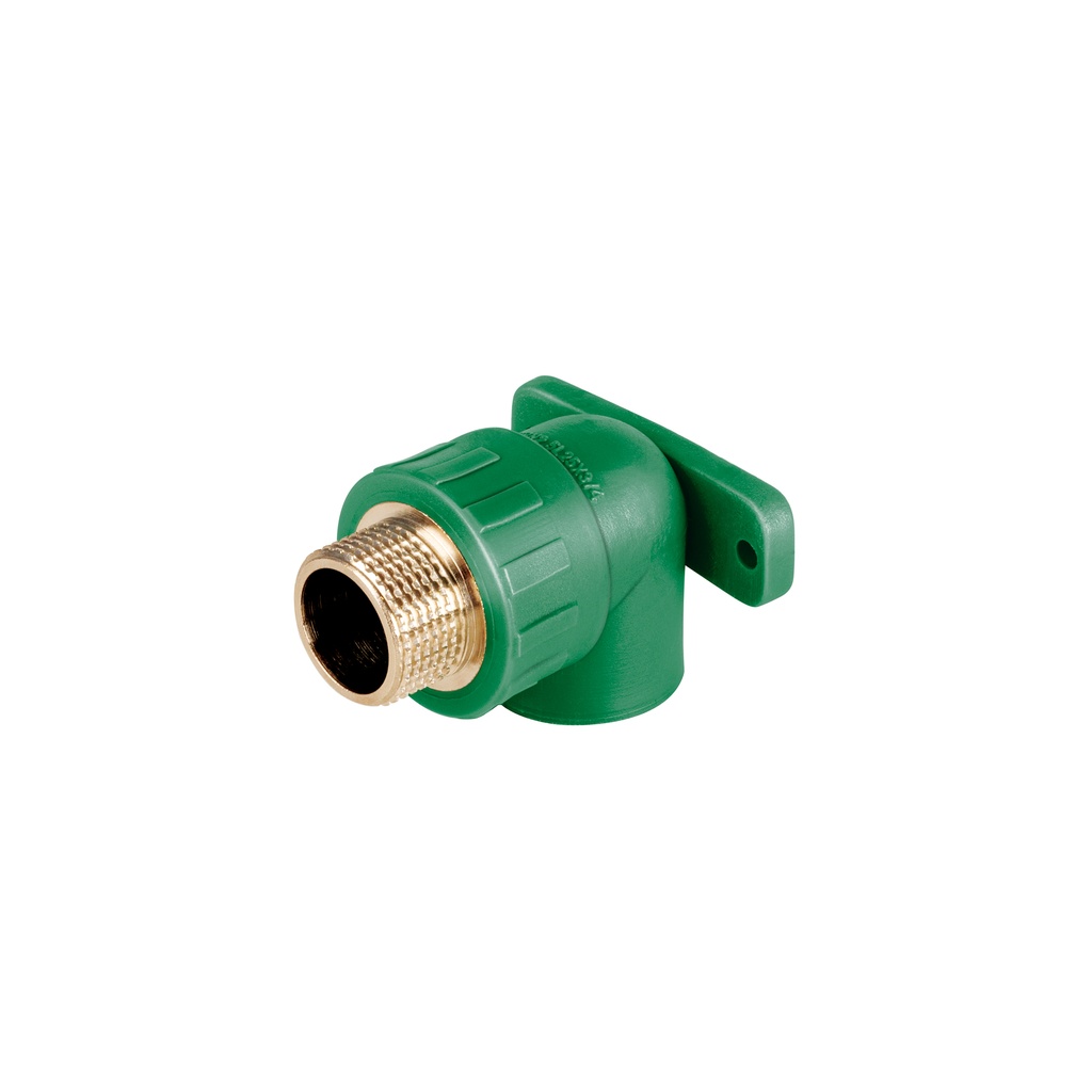 Codo oreja 90° PPR,  3/4', macho con inserto metálico, Foset - Pag 528