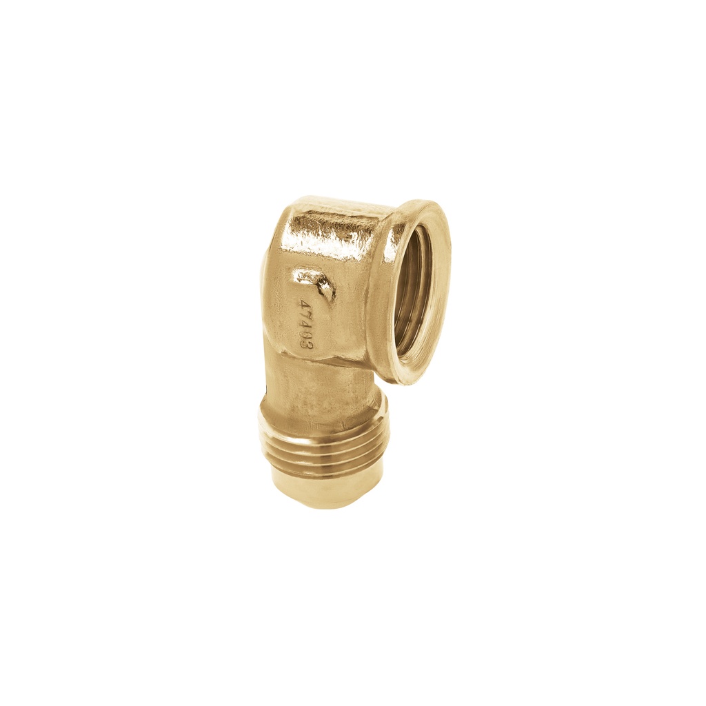 [T47403] Codo para estufa a 90° de latón de 3/8 x 3/8', Foset