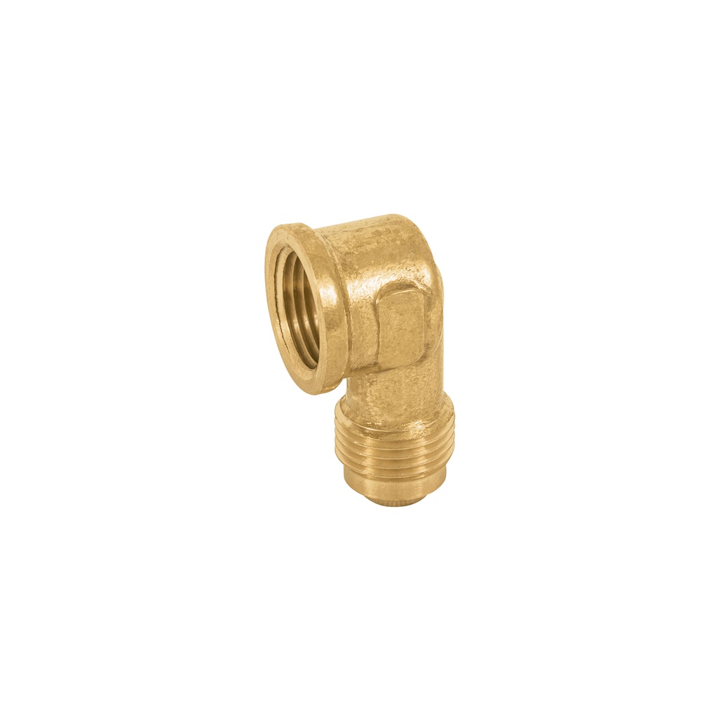 Codo para estufa a 90° de latón de 3/8 x 3/8', Foset - Pag 686