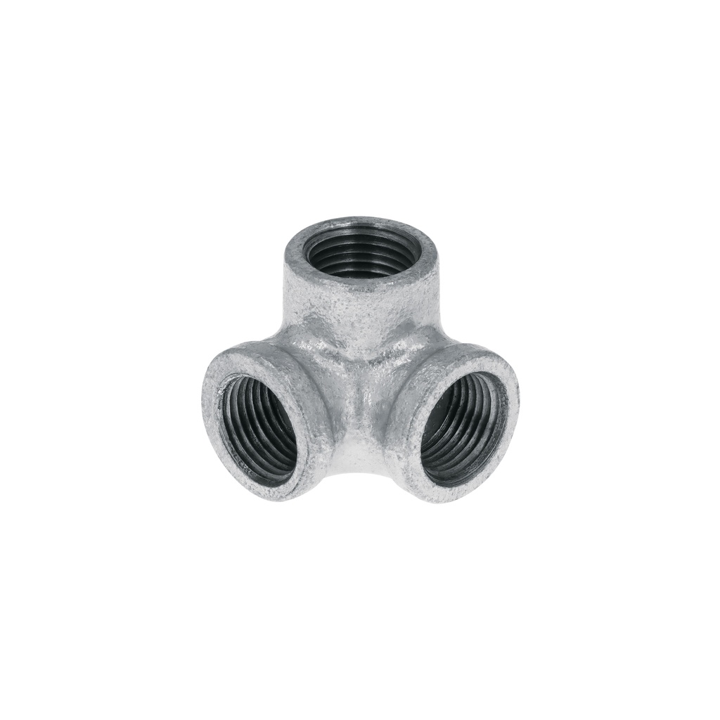 Codo rincón acero galvanizado de 1/2', Foset