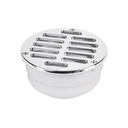 Coladera de ABS con rejilla cromada 5', con tornillos, Foset