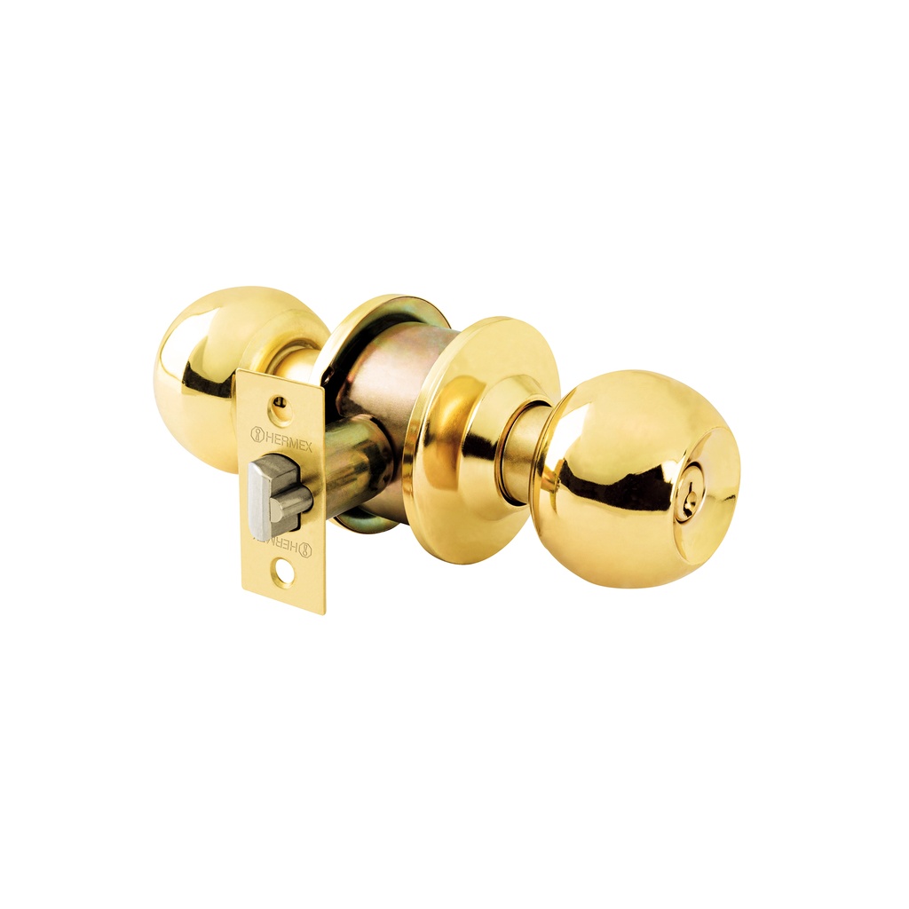 Combo cerraduras, llave-llave, latón brillante, Hemex Basic - Pag 588