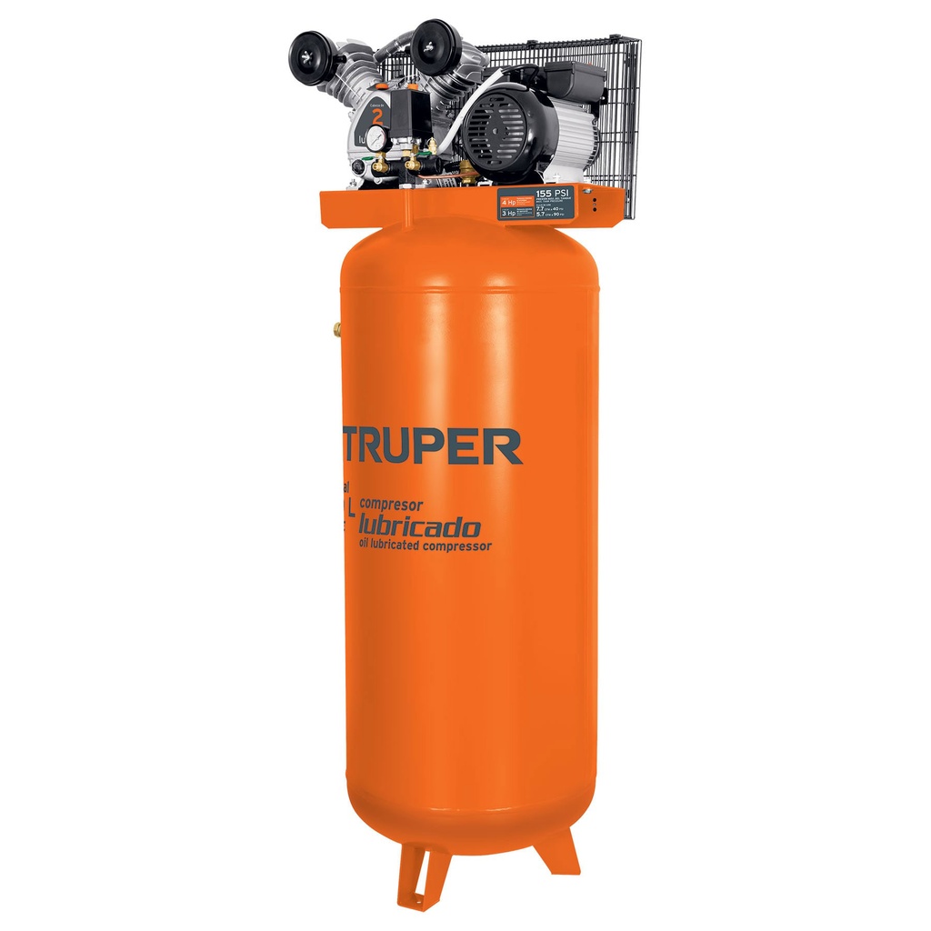 [T19366] Compresor vertical 240 L, 4 HP (potencia máxima ), 220 V