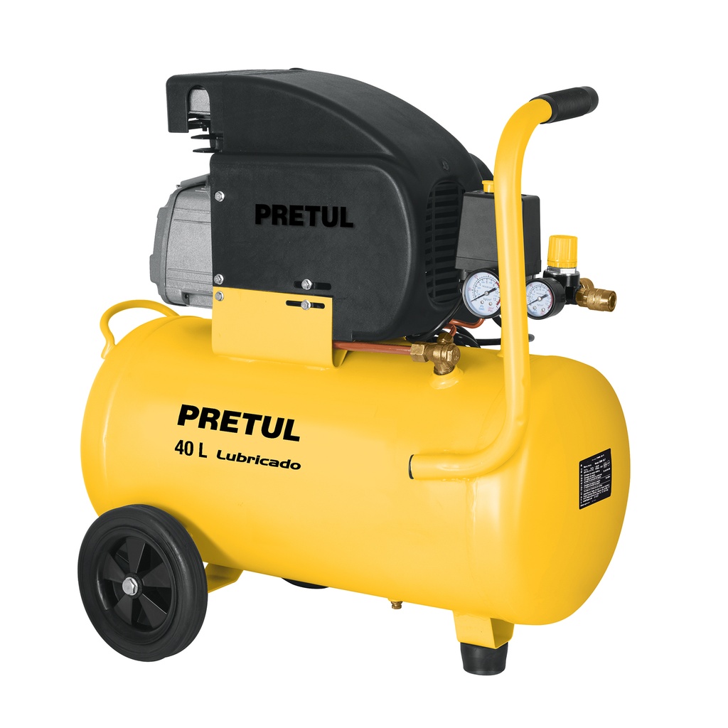 [T23066] Compresor, 40 L, 3 HP (potencia máxima ), 127 V, Pretul