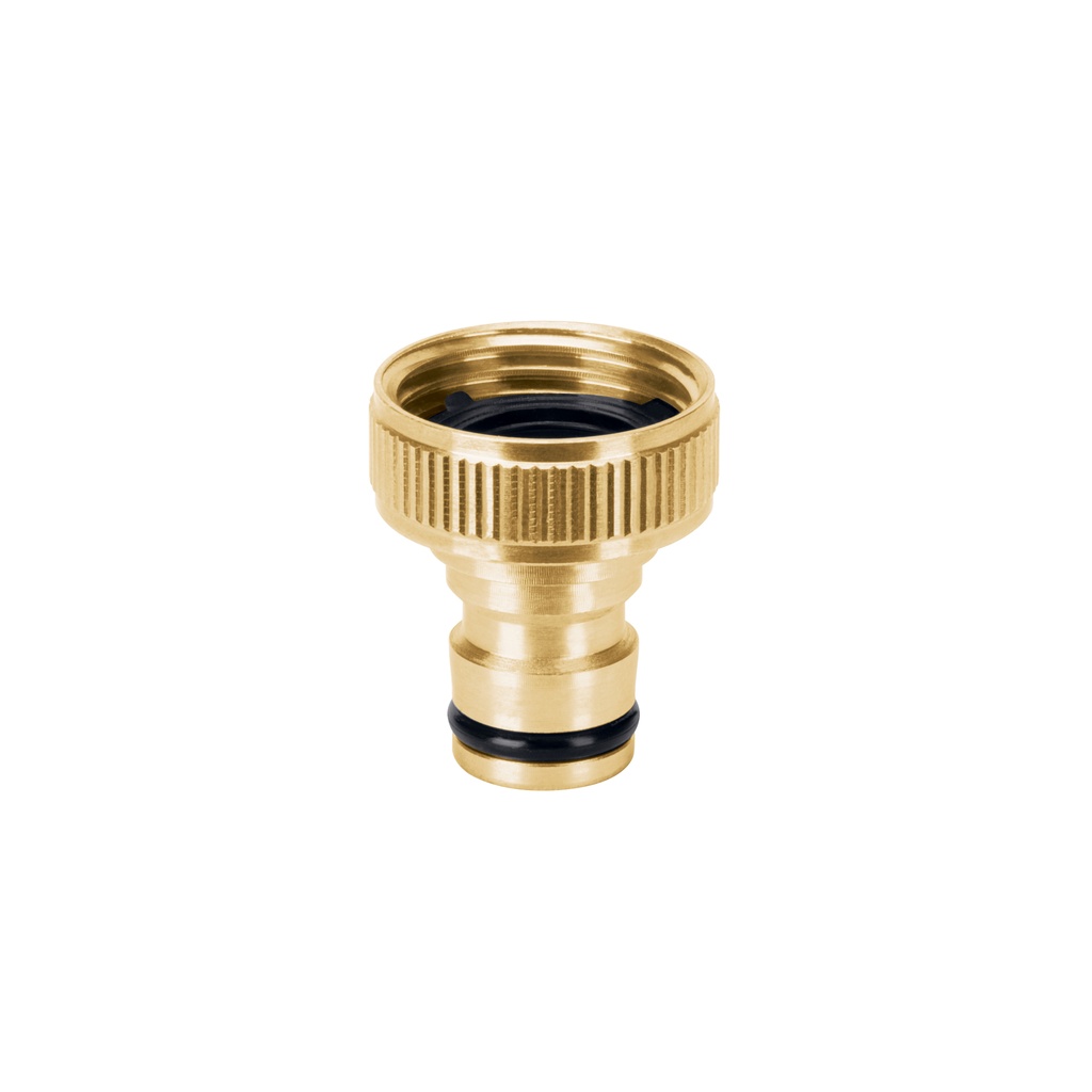 Conector 3/4' rápido hembra de latón, sistema click, Truper