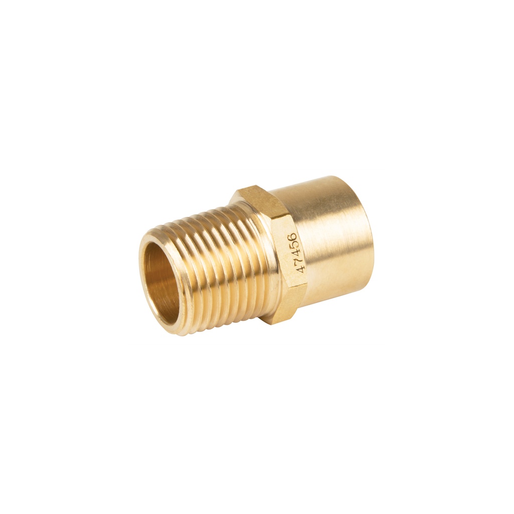 [T47456] Conector NPT soldable de latón, 1/2' X 3/8', Foset