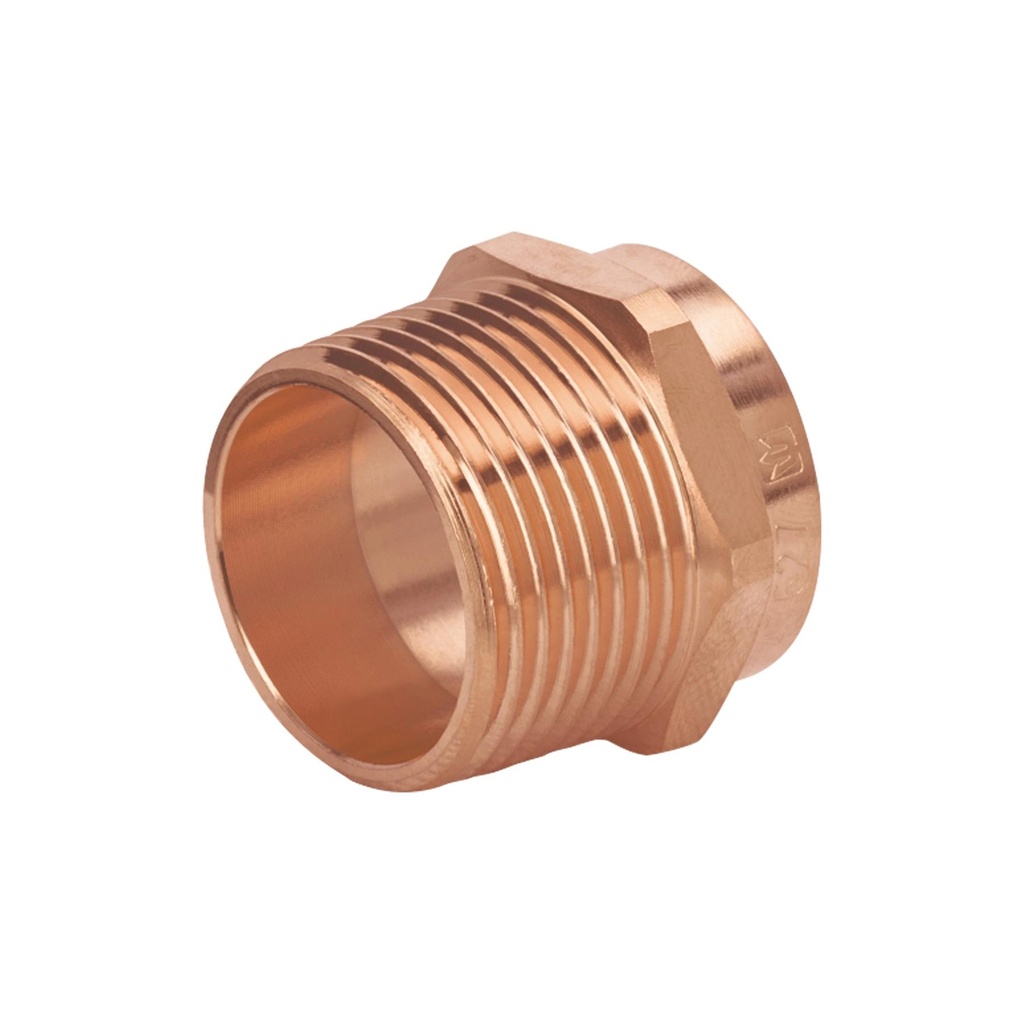 Conector de cobre de rosca exterior 1', Foset Basic - Pag 713