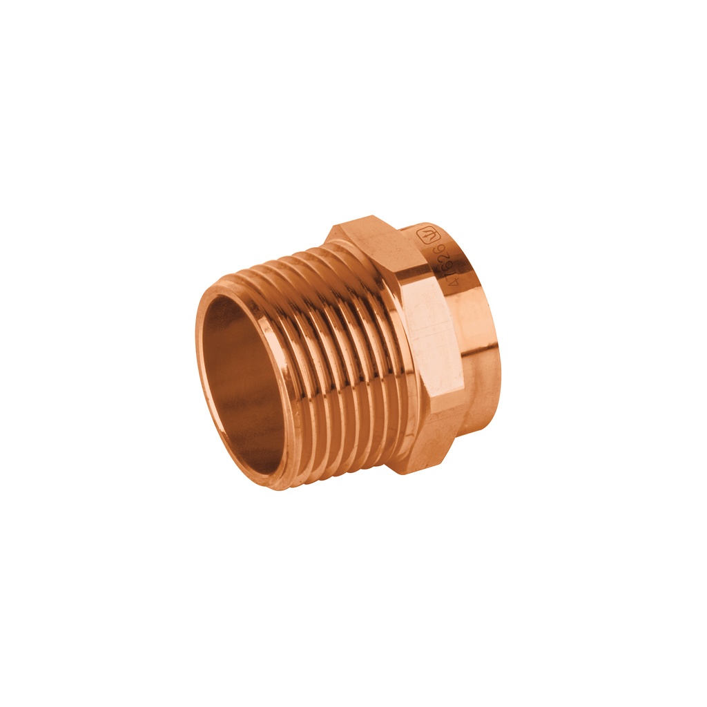 Conector de cobre de rosca exterior 3/4', Foset Basic - Pag 713