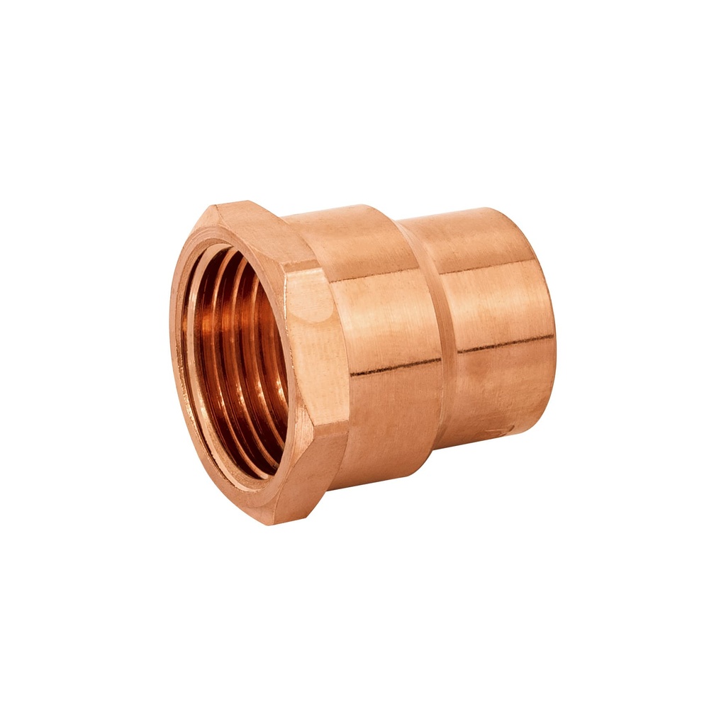 [T49656] Conector de cobre, rosca interior 1/2', Foset