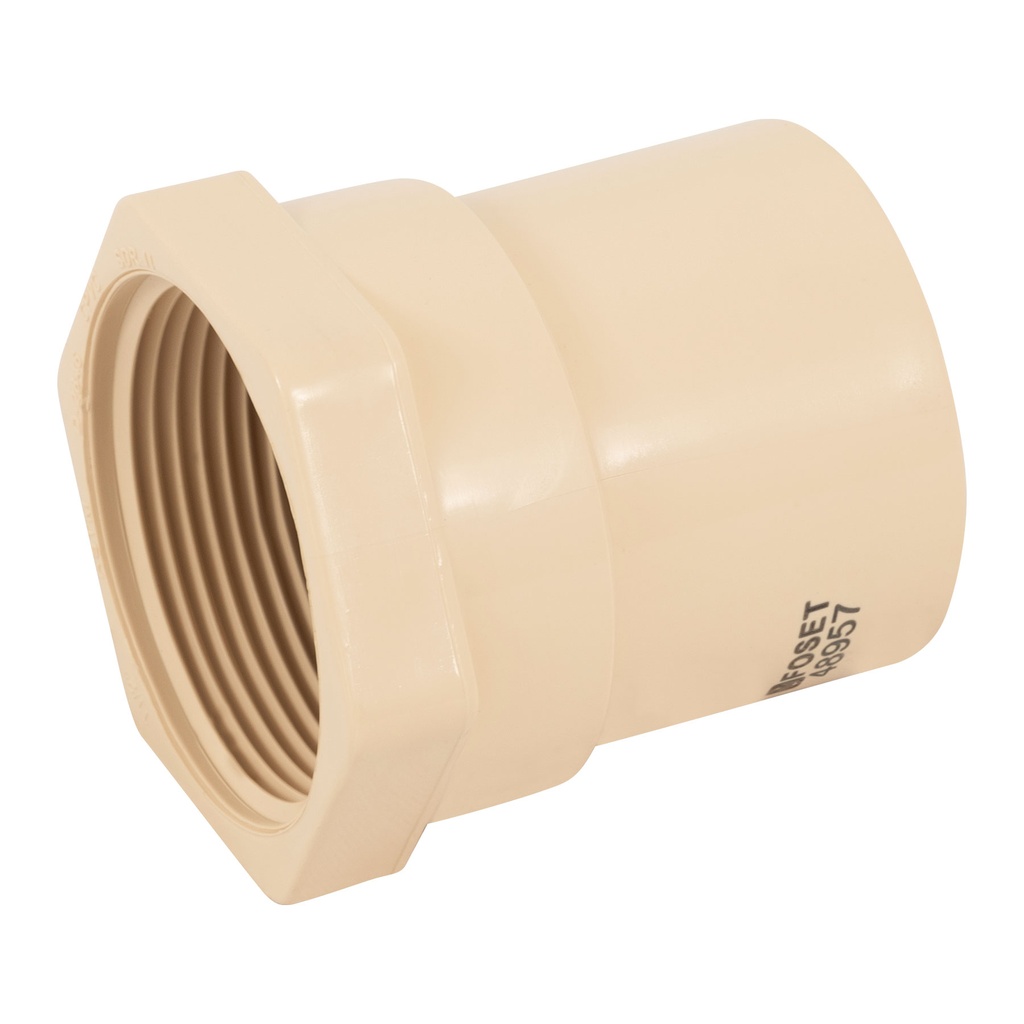 Conector hembra CPVC 1-1/2', Foset - Pag 525