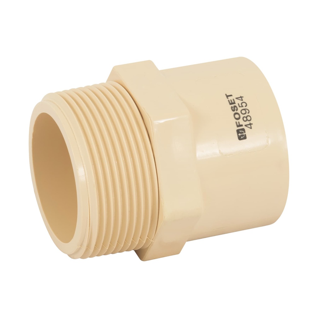 Conector macho CPVC 1-1/2', Foset - Pag 525