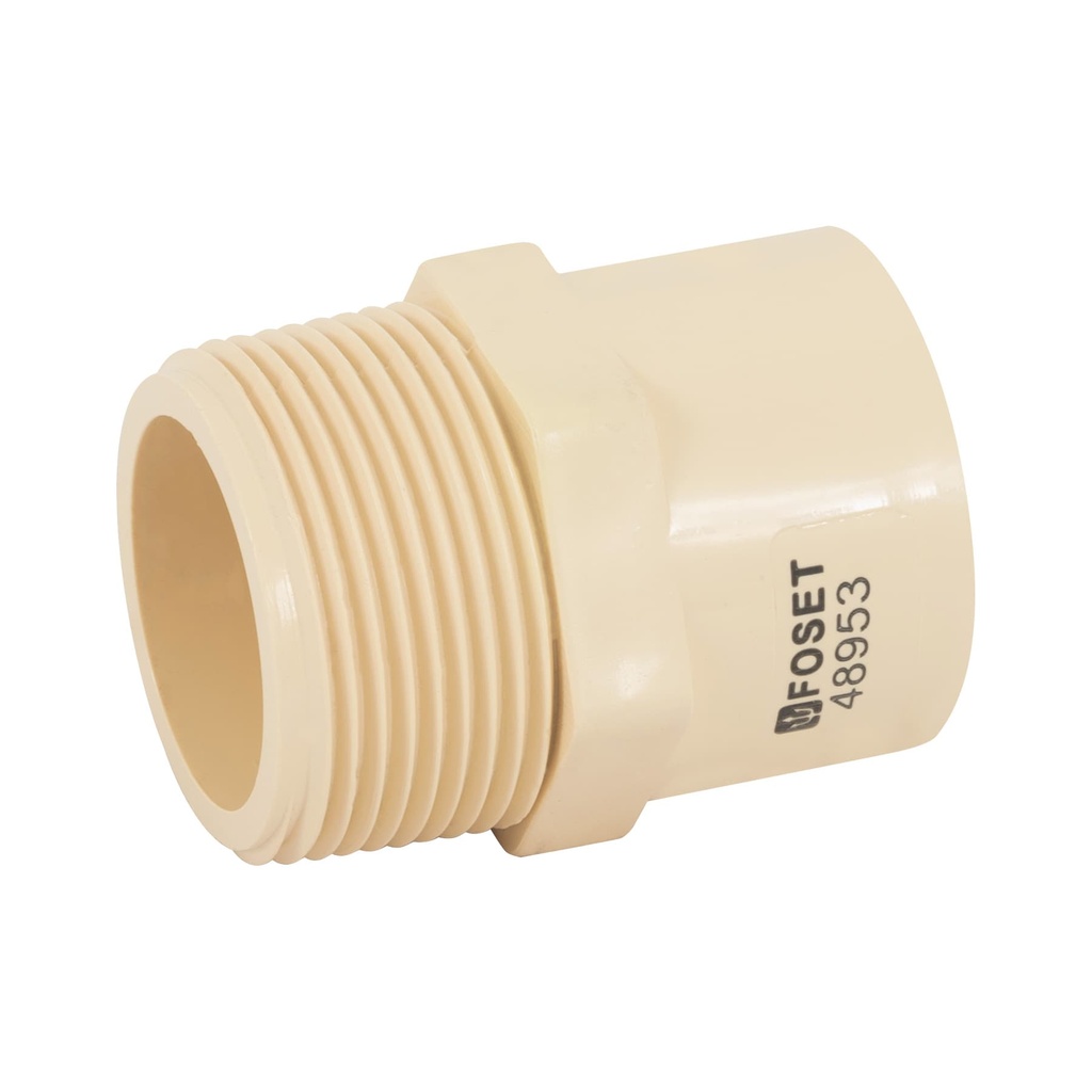 Conector macho CPVC 1-1/4', Foset - Pag 525