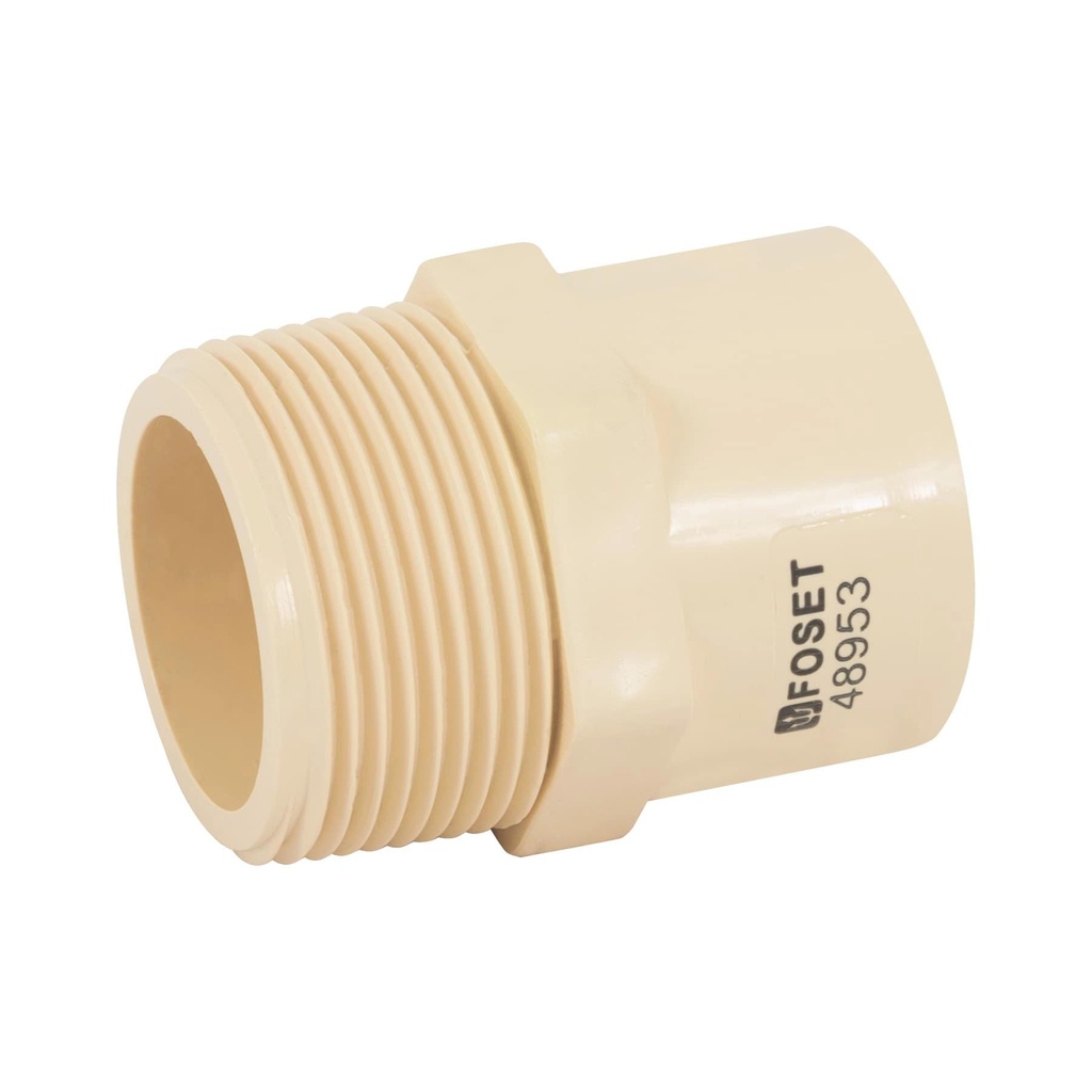 Conector macho CPVC 1-1/4', Foset - Pag 699