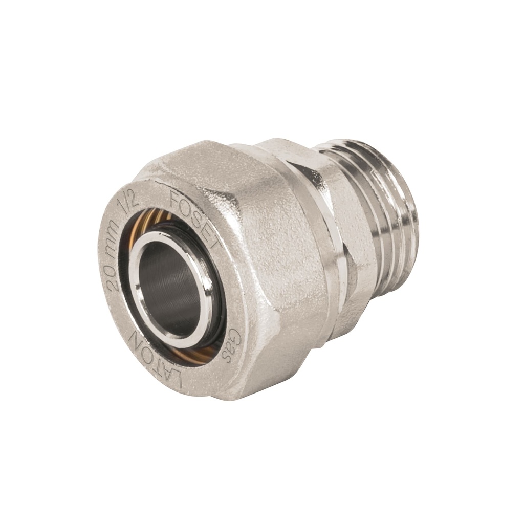 Conector para PEALPE, 1/2', con rosca macho, Foset