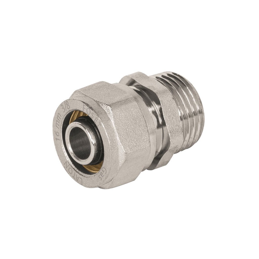 Conector para PEALPE, 3/8', con rosca macho, Foset - Pag 517