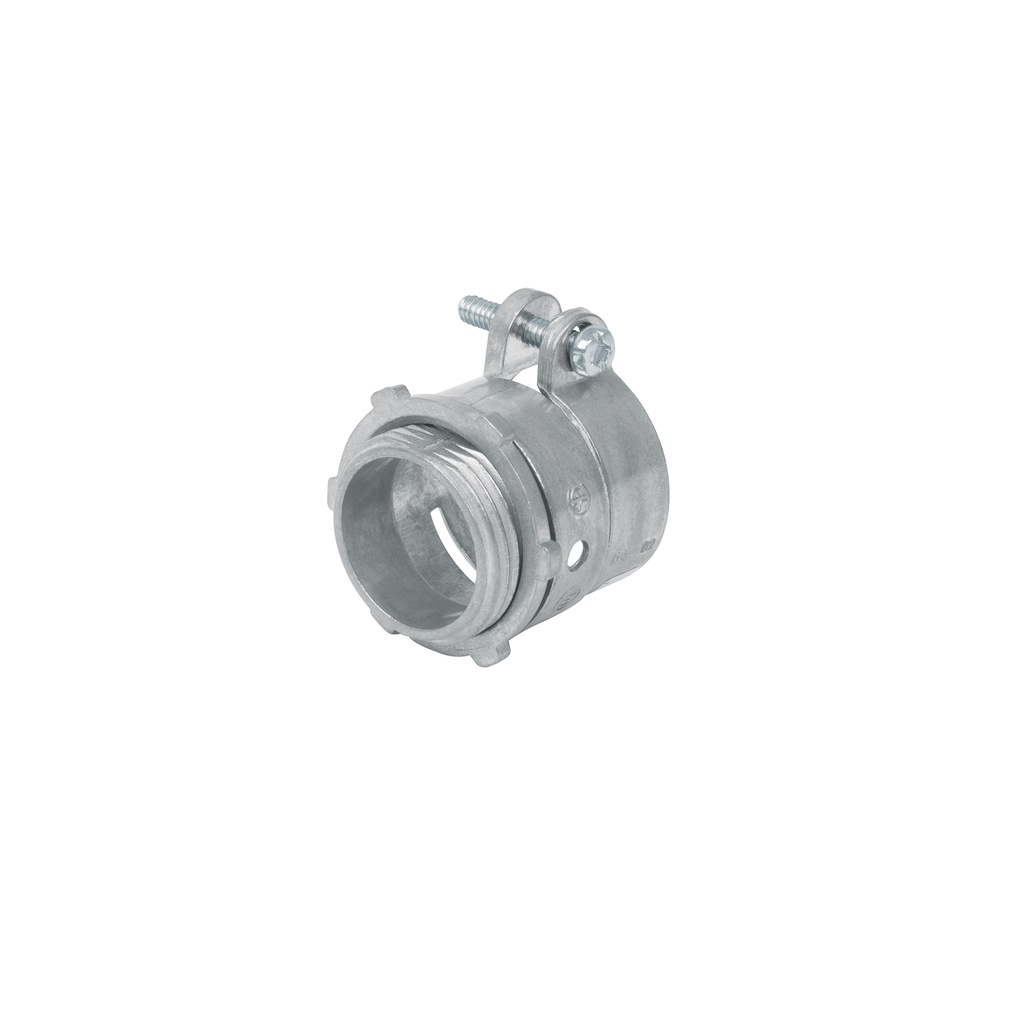 Conector recto 1' para tubo flexible metálico, Volteck