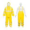 Conjunto impermeable doble capa amarillo con reflejante, CH - Pag 458