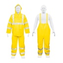 Conjunto impermeable doble capa amarillo con reflejante, G - Pag 458