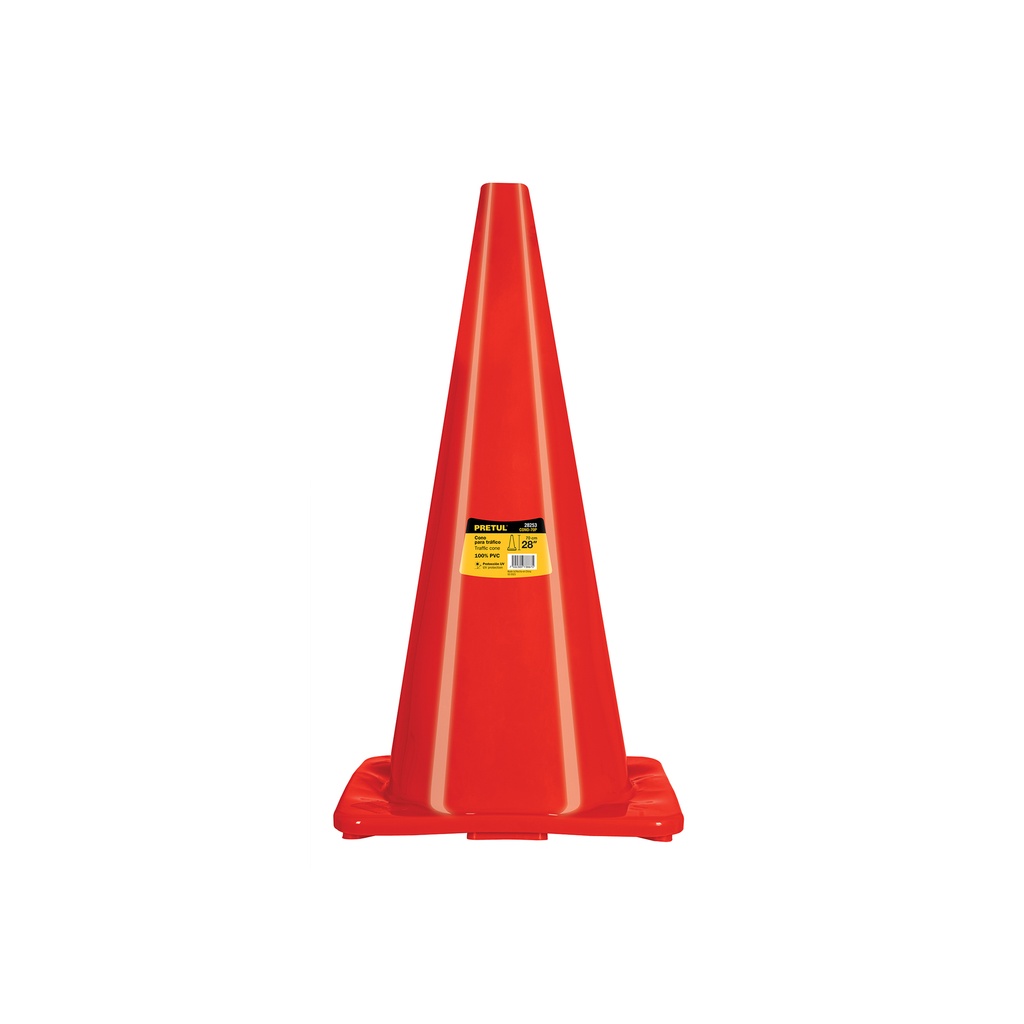 Cono de precaución de 70 cm de PVC, Pretul - Pag 360
