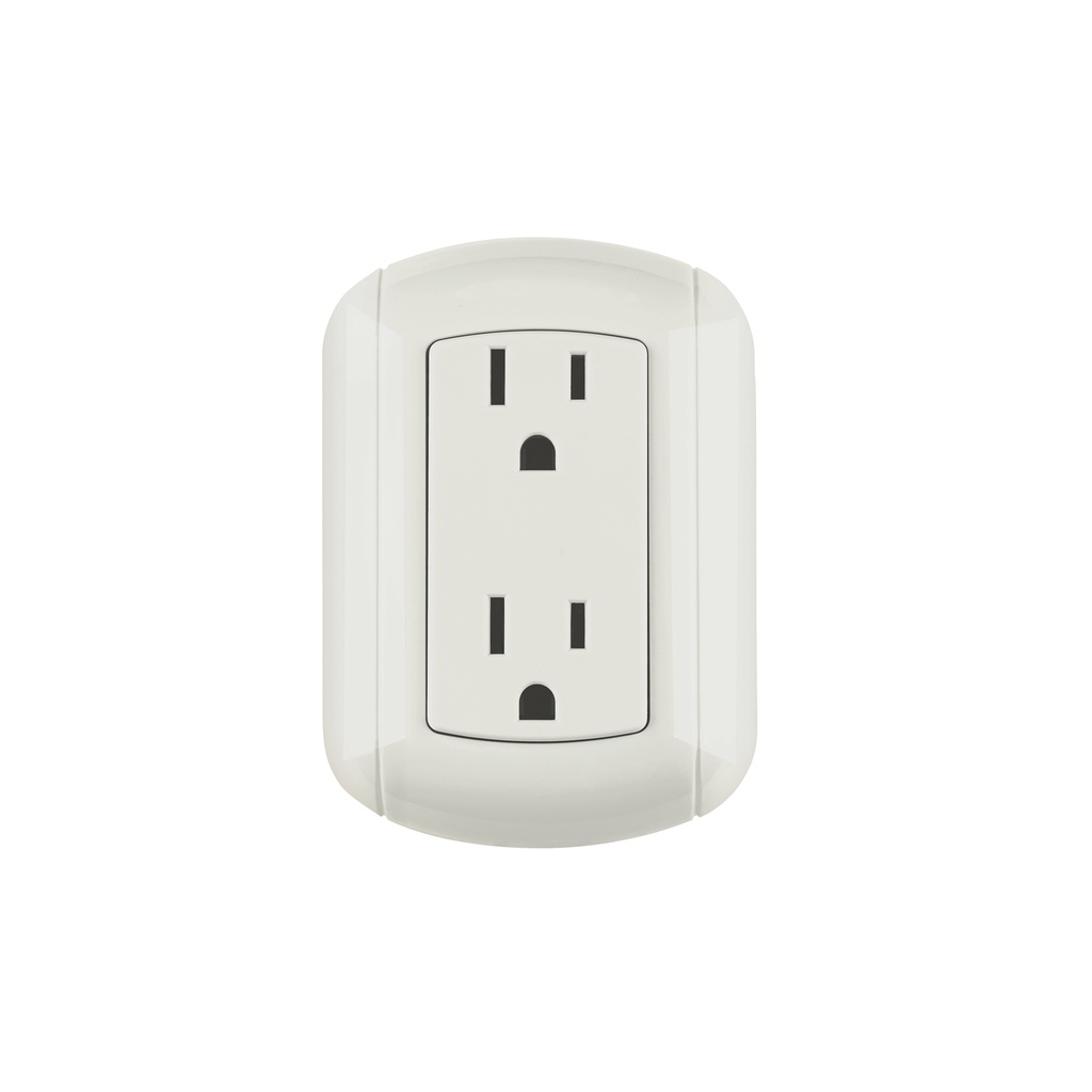 [T47350] Contacto de sobreponer dúplex 2 polos+ tierra, ABS, Volteck - Pag 408