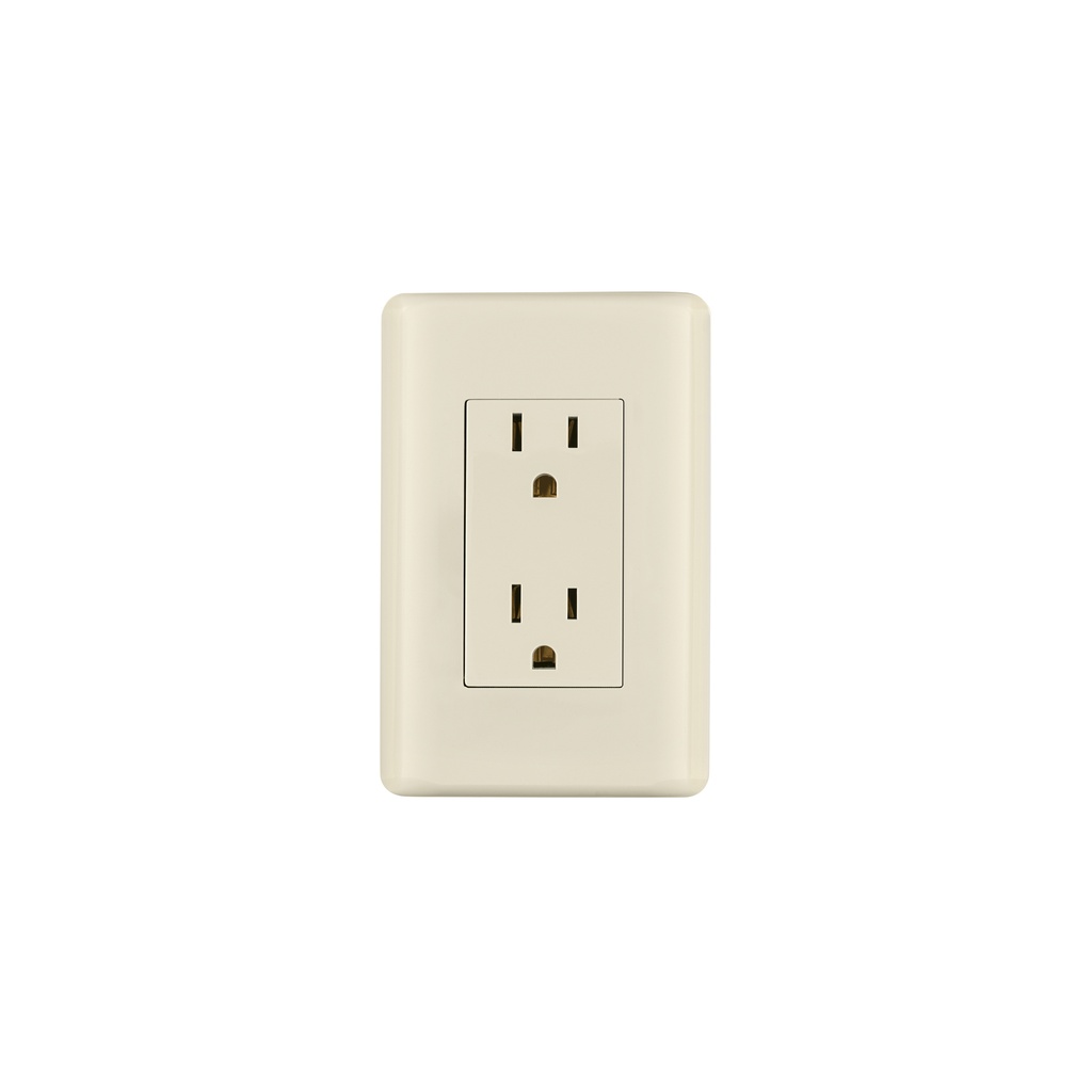 Contacto dúplex aterrizado, marfil, Volteck Basic - Pag 540