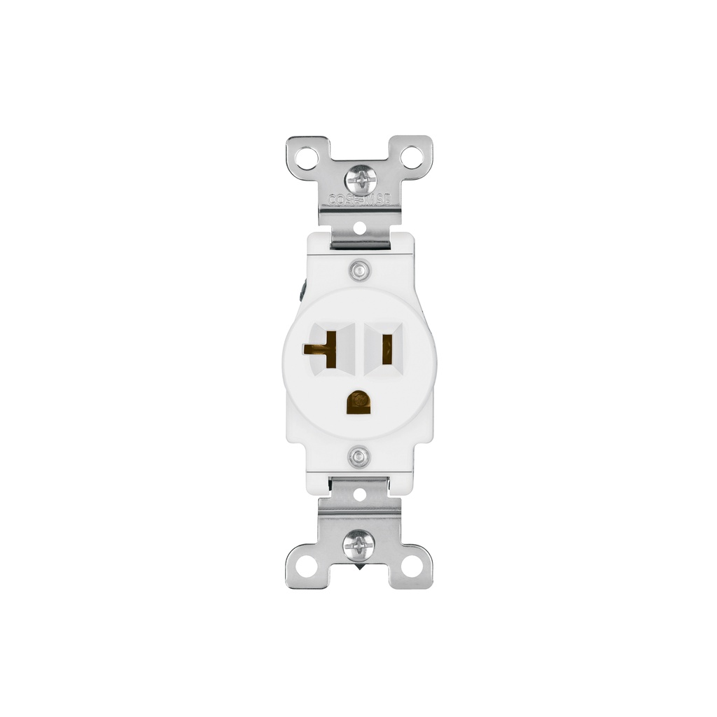 Contacto sencillo, 2 polos 3 hilos, 20 A, Standard, blanco - Pag 536