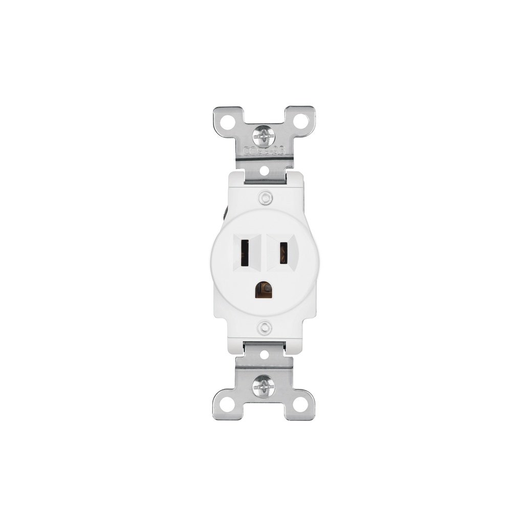 Contacto sencillo, 2 polos 3 hilos, Standard, blanco