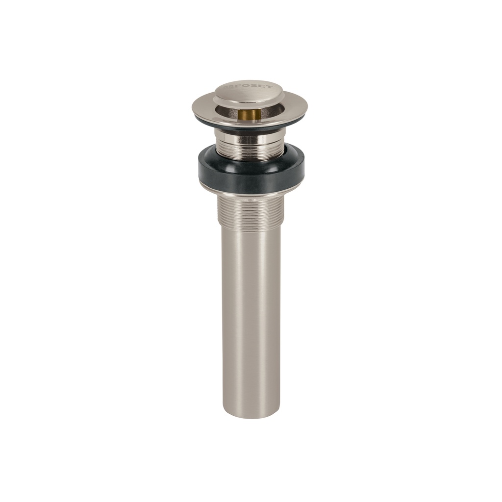 Contra p/lavabo sin rebosadero, sistema push, satín, 1-1/4' - Pag 501