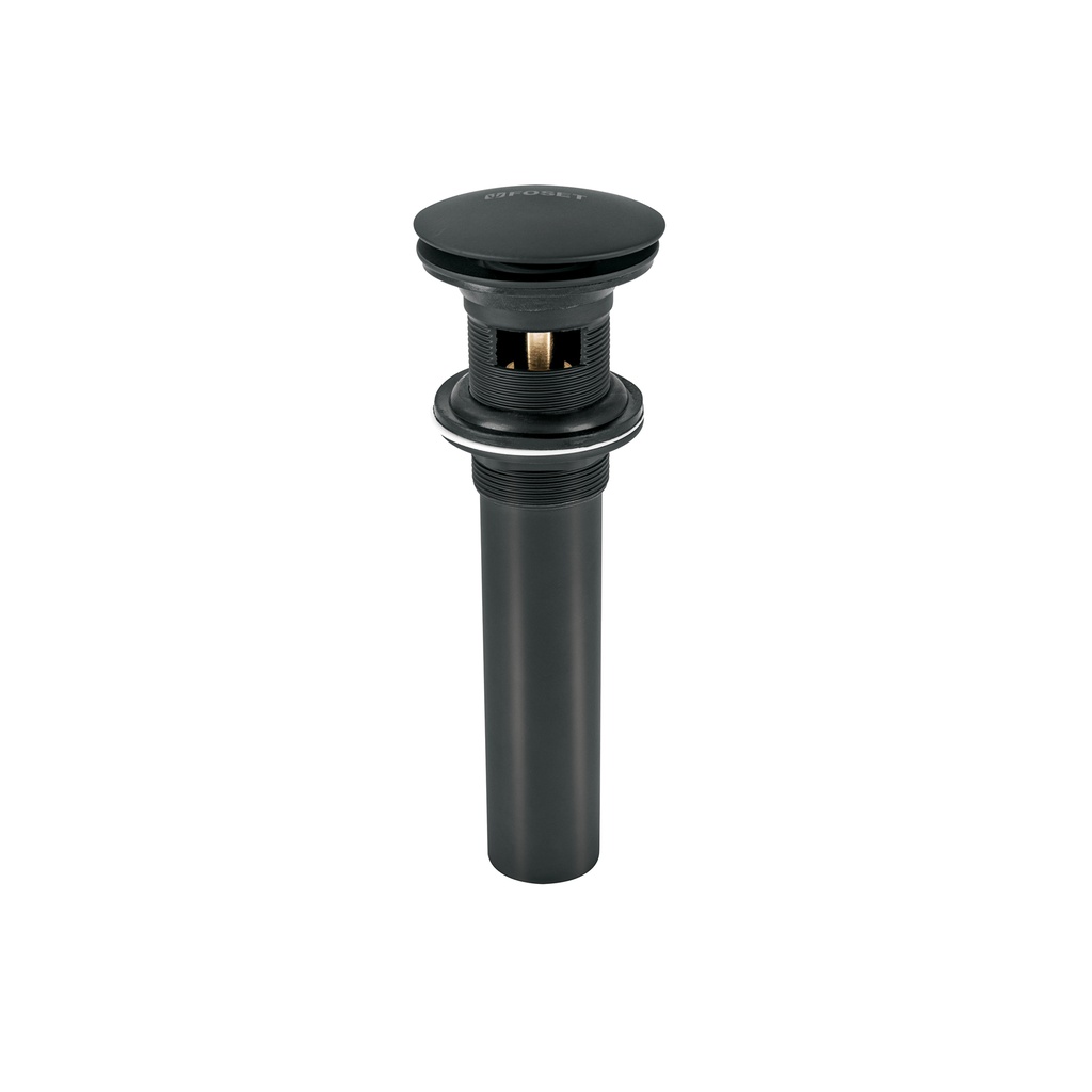 Contra p/lavabo, 1-1/4', con rebosadero, hongo, latón, negro - Pag 501