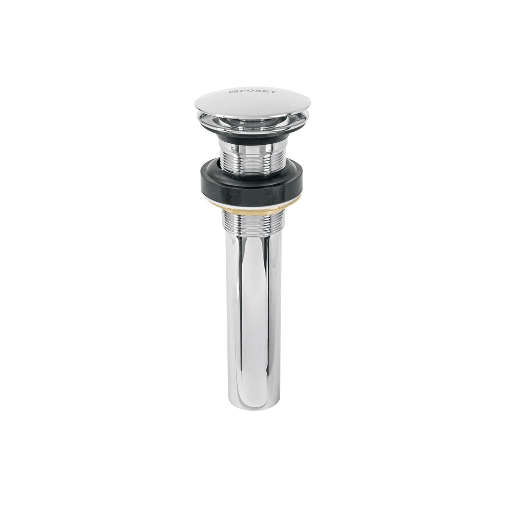 Contra p/lavabo, 1-1/4', sin rebosadero, hongo, latón, cromo