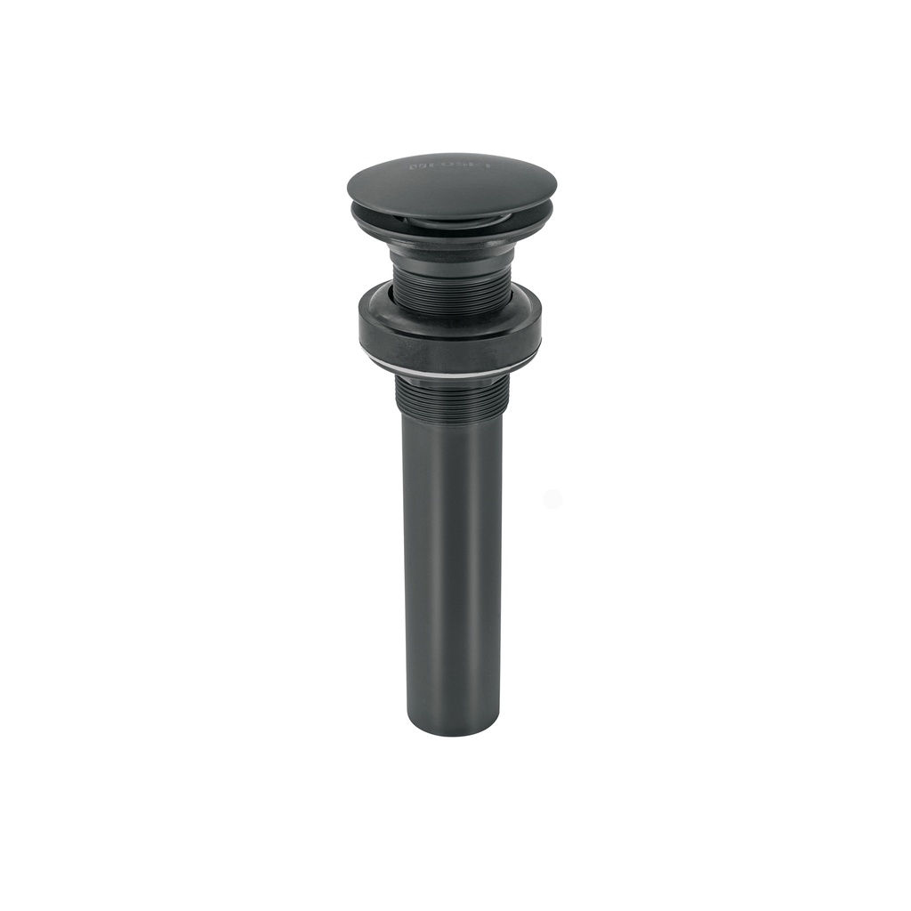 Contra p/lavabo, 1-1/4', sin rebosadero, hongo, latón, negro