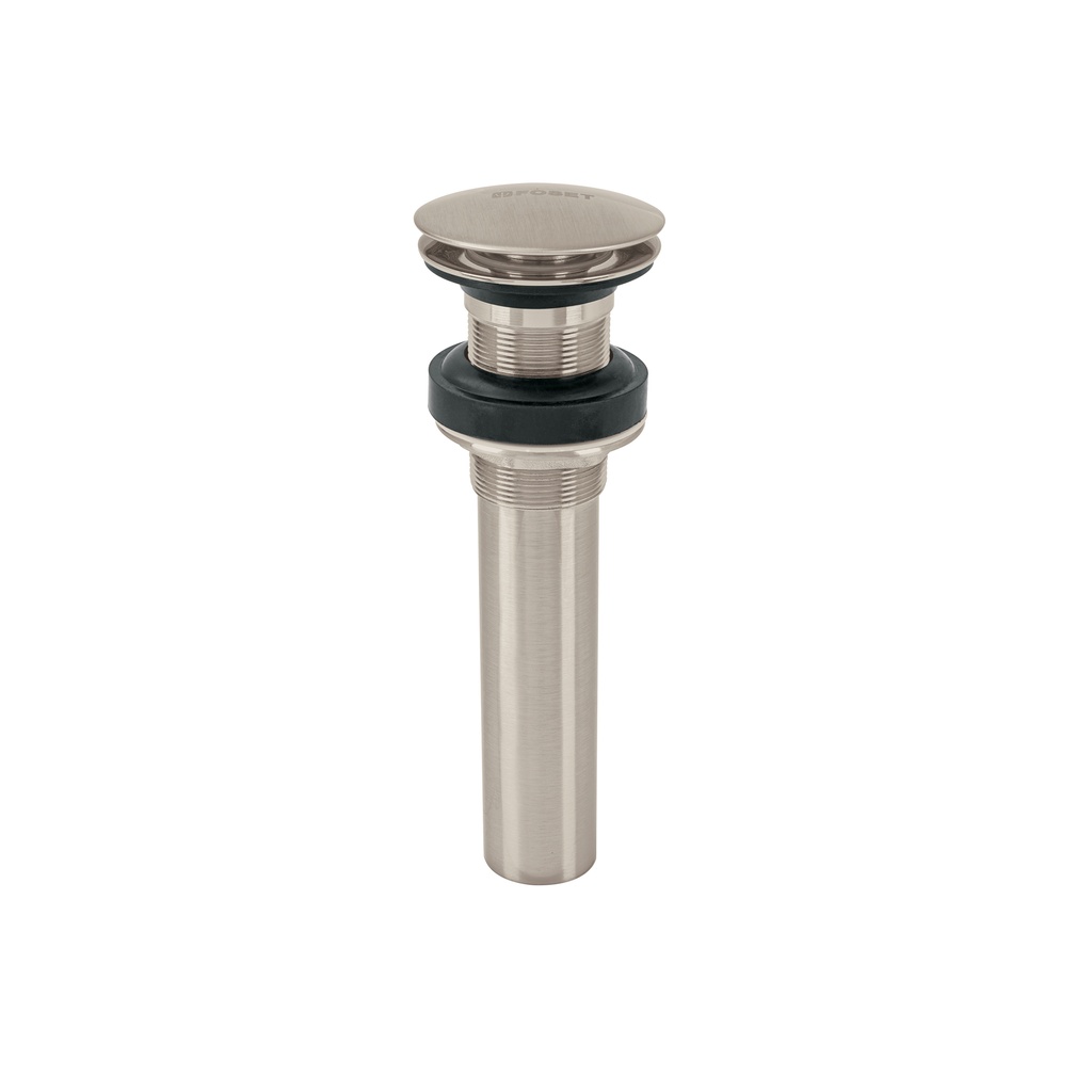 Contra p/lavabo, 1-1/4', sin rebosadero, hongo, latón, satín - Pag 501
