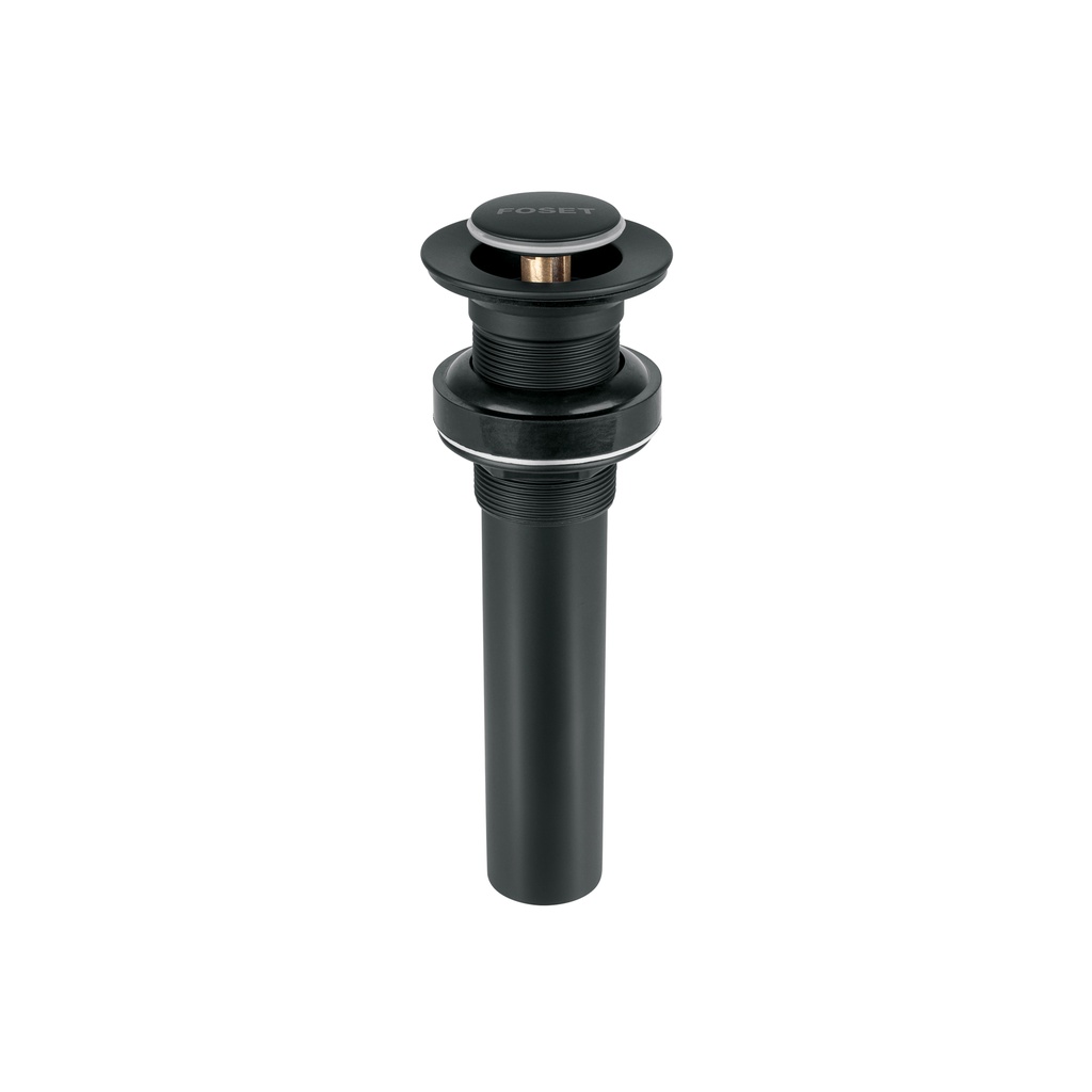 Contra p/lavabo, 1-1/4', sin rebosadero, push, latón, negro - Pag 501