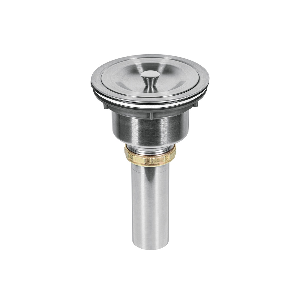 Contracanasta 3-1/2' de acero inoxidable con tapa, Foset - Pag 500