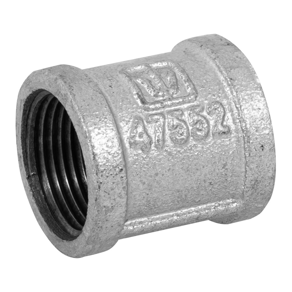 [T47552] Cople reforzado de acero galvanizado de 1', Foset