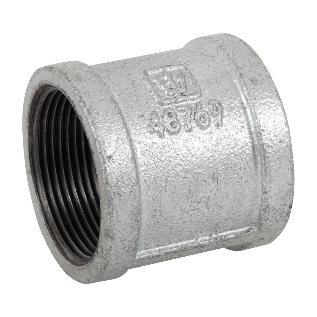 Cople reforzado de acero galvanizado de 1-1/2', Foset