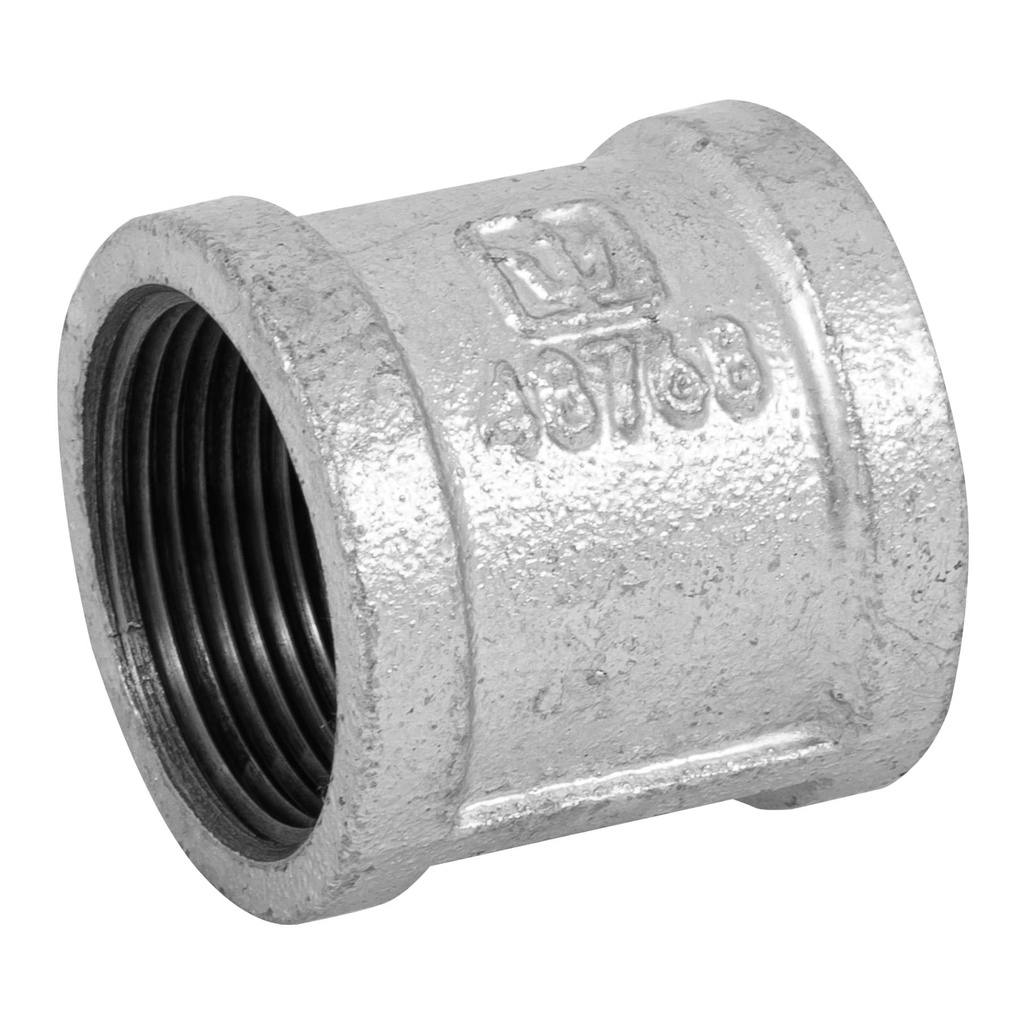 [T48768] Cople reforzado de acero galvanizado de 1-1/4', Foset